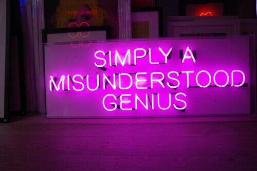 Pisces: misunderstood genius! | Neon signs, Neon words, Neon quotes